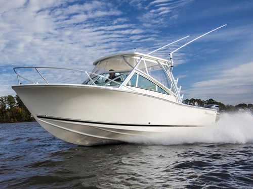 Cabin-cruiser fueraborda - 25 EXPRESS - Albemarle - bimotor / con hard-top / de pesca deportiva