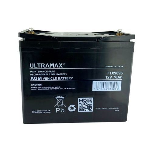 Batería para barco - TTX9096 - ULTRAMAX BATTERIES LIMITED - 12 V / de gel / AGM