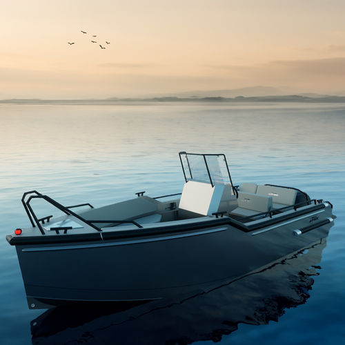 Barco de motor de pesca-paseo fueraborda - Apex 620 V2 - BARKMET BOATS - open / de pesca-paseo / de aluminio