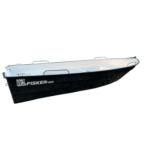 Bote fueraborda - Fisker V420 - Boatbuilding Motor Yacht Sp. Z o.o. - semirrígido / open / para la pesca