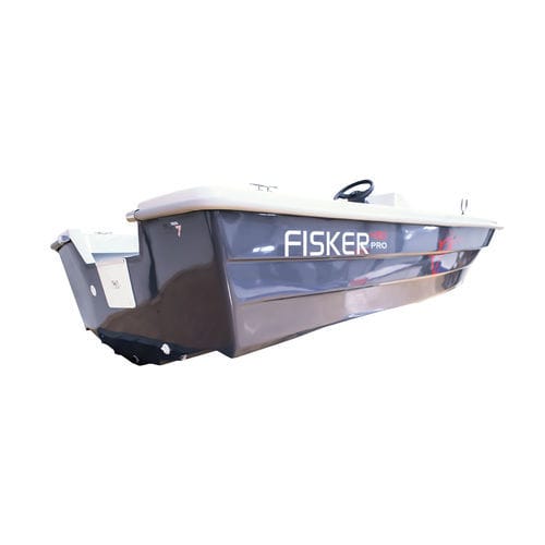 Bote fueraborda - Fisker V435 - Boatbuilding Motor Yacht Sp. Z o.o. - semirrígido / open / con consola lateral