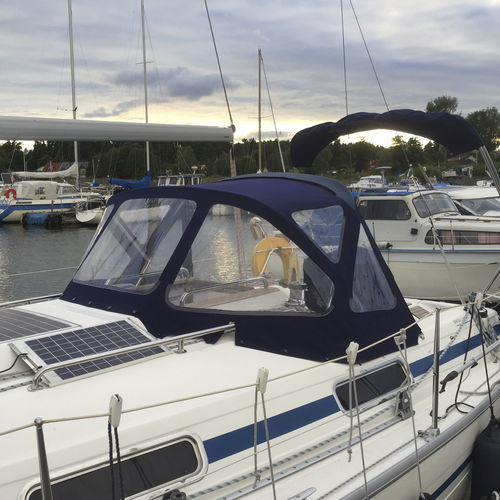Capota de roof para velero - Bavaria 31 - KAPELL ANNAT - para caseta del timón / con estructura de acero inoxidable / azul