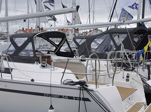 Capota de roof para velero - Bavaria 34 - KAPELL ANNAT - para caseta del timón / con estructura de acero inoxidable / negra