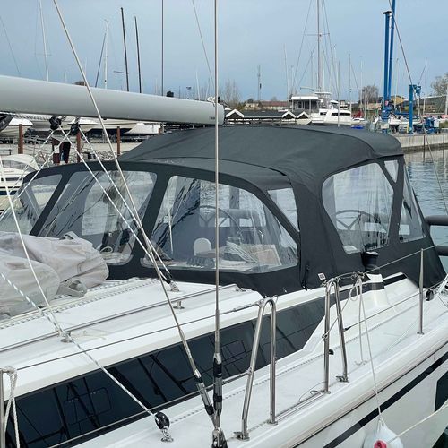 Capota de roof para velero - Bavaria C42 - KAPELL ANNAT - para caseta del timón / con estructura de acero inoxidable / negra