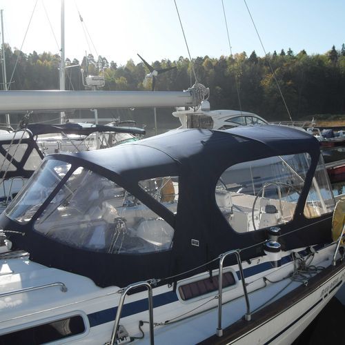 Capota de roof para velero - Bavaria 44 - KAPELL ANNAT - para caseta del timón / con estructura de acero inoxidable / azul