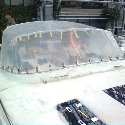 Capota de roof para velero - Bavaria 45 - KAPELL ANNAT - para caseta del timón / con estructura de acero inoxidable / gris