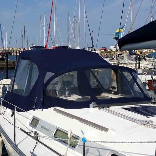 Capota de roof para velero - Oceanis 343 - KAPELL ANNAT - para caseta del timón / con estructura de acero inoxidable / azul