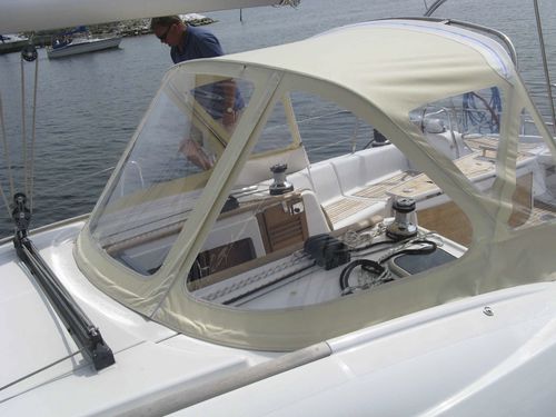 Capota de roof para velero - Oceanis 40 - KAPELL ANNAT - para caseta del timón / con estructura de acero inoxidable / beis
