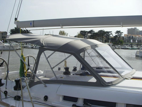 Capota de roof para velero - First 45 - KAPELL ANNAT - para caseta del timón / con estructura de acero inoxidable / gris