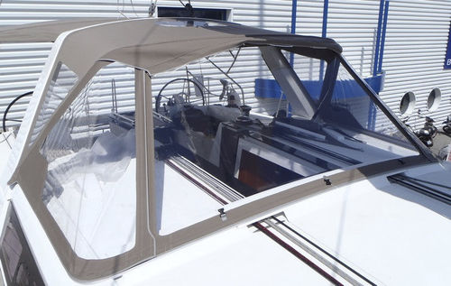Capota de roof para velero - Oceanis 48 - KAPELL ANNAT - para caseta del timón / con estructura de acero inoxidable / marrón