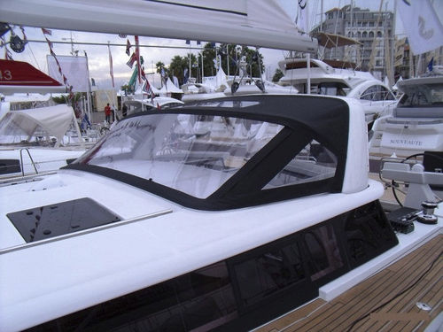 Capota de roof para velero - Sense 50 - KAPELL ANNAT - para caseta del timón / con estructura de acero inoxidable / negra