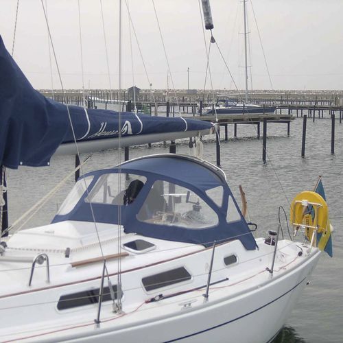 Capota de roof para velero - 315  - KAPELL ANNAT - para caseta del timón / con estructura de acero inoxidable / azul