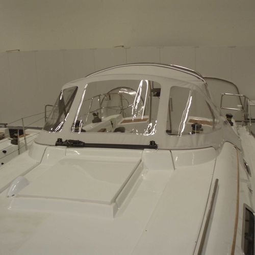 Capota de roof para velero - 370 - KAPELL ANNAT - para caseta del timón / con estructura de acero inoxidable / blanca