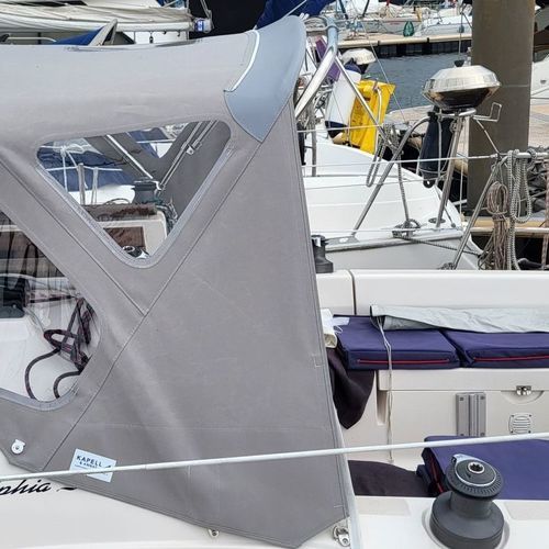 Capota de roof para velero - Delphia 29.2 - KAPELL ANNAT - para caseta del timón / con estructura de acero inoxidable / gris