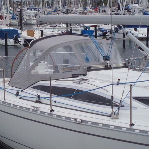 Capota de roof para velero - Delphia 37 - KAPELL ANNAT - para caseta del timón / con estructura de acero inoxidable / gris