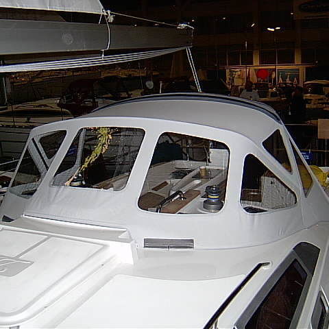 Capota de roof para velero - Delphia 40 Sprayhood - KAPELL ANNAT - para caseta del timón / con estructura de acero inoxidable / blanca