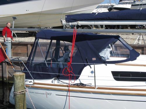 Capota de roof para velero - Sun Odyssey 30i - KAPELL ANNAT - para caseta del timón / con estructura de acero inoxidable / azul