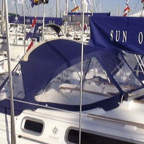 Capota de roof para velero - Sun Odyssey 32.2 - KAPELL ANNAT - para caseta del timón / con estructura de acero inoxidable / azul