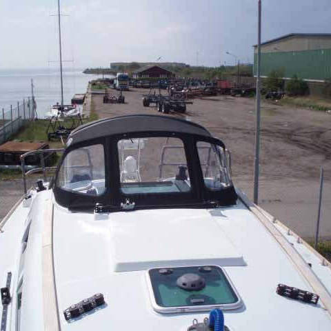 Capota de roof para velero - Sun Odyssey 36i - KAPELL ANNAT - para caseta del timón / con estructura de acero inoxidable / negra