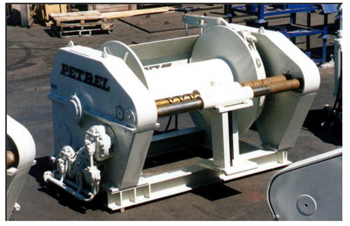 Chigre para buque - TW-140-SAB-SI3(1000) - Petrel International - de arrastre / con motor hidráulico / tambor simple