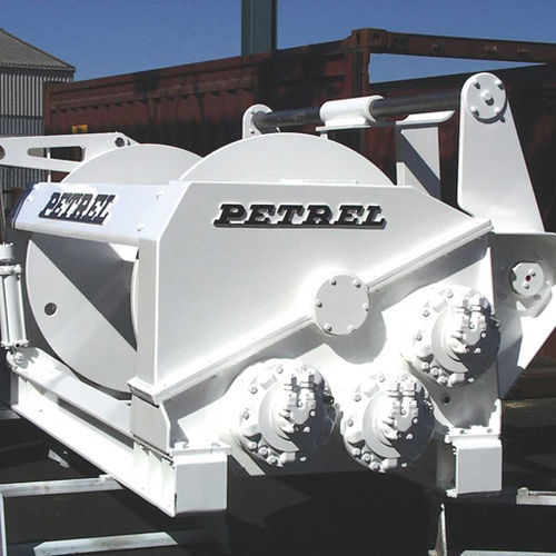 Chigre para buque - TW-220-SAB-SI4(2100) - Petrel International - de arrastre / con motor hidráulico / tambor simple