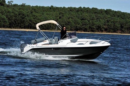 Barco open fueraborda - CAP FERRET 652 OPEN - B2 marine - con consola central / 6 personas máx. / 9 personas máx.