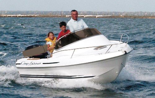 Day-cruiser fueraborda - Cap-Ferret 472 - B2 marine - open / con consola central / 5 personas máx.