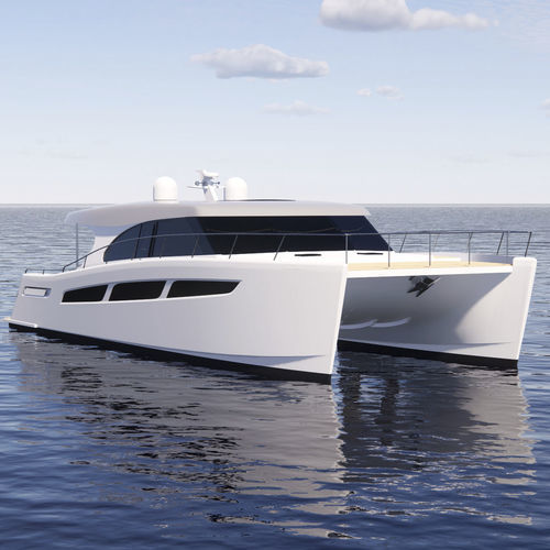 Yate a motor catamarán - 55  - Lightwave Yachts - de crucero / con hard-top / con 4 camarotes