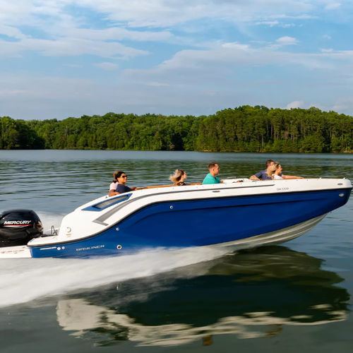 Deck-boat fueraborda - DX2200 - Bayliner - open / bow-rider / con consola lateral