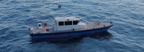Barco profesional embarcación piloto - PB 2100 - UZMAR SHIPYARD - intraborda / de aluminio / de acero
