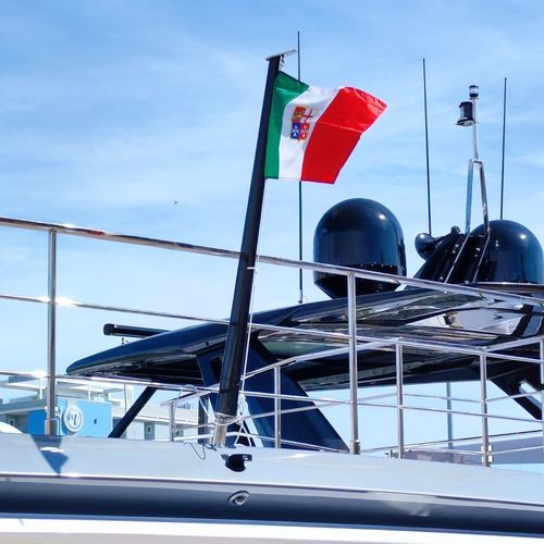Portabandera para yate - LA LUCENTE INOX - de carbono