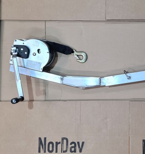 Pescante para barco - HD-Telescope - NORDAV - NORWEGIAN SWIVEL DAVIT SYSTEM - manual / de acero inoxidable / de aluminio