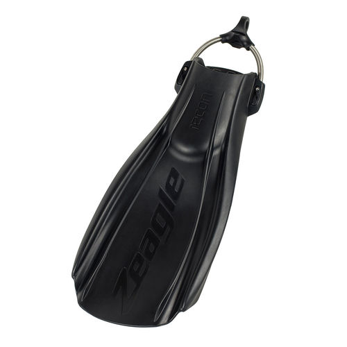 Aleta para buceo profesional - RECON - Zeagle - de caucho / regulables / negra