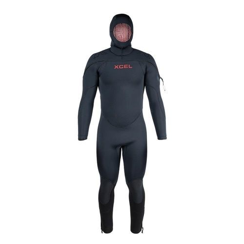 Traje húmedo para buceo profesional - MR976RH3-BLK - Xcel Wetsuits - integral / con capucha / 7 mm