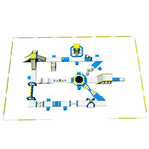 Juego acuático tobogán - 35*25m - RPG s.r.l. - parque / trampolín / rampa