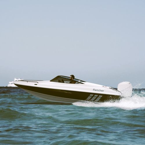 Runabout fueraborda - 15 GTO - Fletcher Boats - con doble consola / open / de esquí acuático
