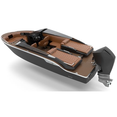 Runabout fueraborda - F23 - Fletcher Boats - intraborda / con doble consola / bow-rider