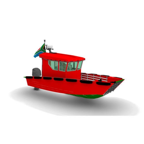 Barco profesional barco de desembarco - SHERPA 8 - KND Naval Design - intraborda / fueraborda / de aluminio