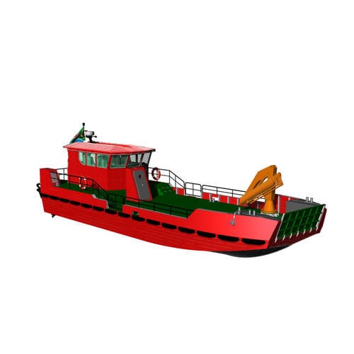 Barco profesional barco de desembarco - SHERPA 15 - KND Naval Design - intraborda / fueraborda / de aluminio