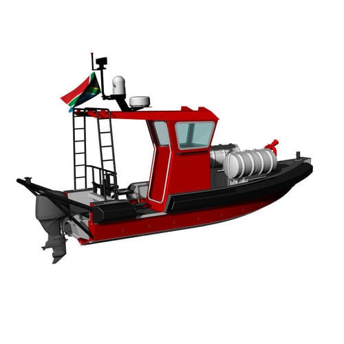 Barco profesional barco de bomberos - Navigator 6  - KND Naval Design - fueraborda / de aluminio / con casco rígido