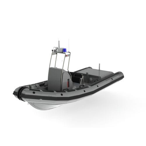 Barco profesional barco de vigilancia - Navigator 720 IBM - KND Naval Design - intraborda / de aluminio / RIB