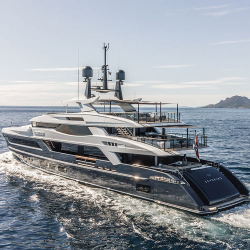 Megayate de crucero - SEVERIN°S - Baglietto spa - raised pilothouse / de acero