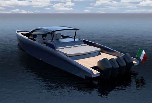 Yate a motor de crucero - M47P  - Mylius Yachts - open / soft-top / fueraborda