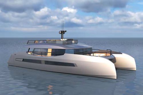 Yate a motor catamarán - M66P - Mylius Yachts - de crucero / con fly / IPS