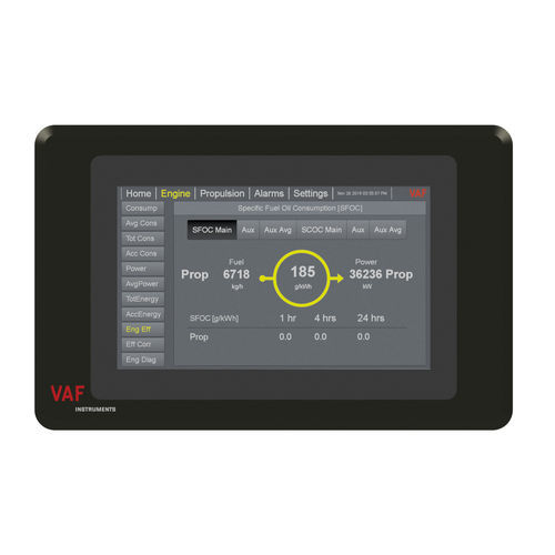 Panel de control para buque - PEM-4 - VAF Instruments B.V. - para depósito de combustible / de propulsión / táctil