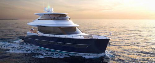 Yate a motor de crucero - 66  - Burger Boat Company - con fly / con 3 camarotes / de aluminio