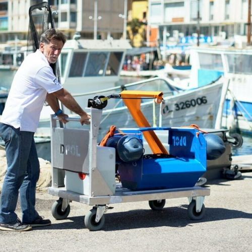 Carro de manipulación - DPOL® Lifter - EKKOPOL - de transporte / para pantalán / de aluminio