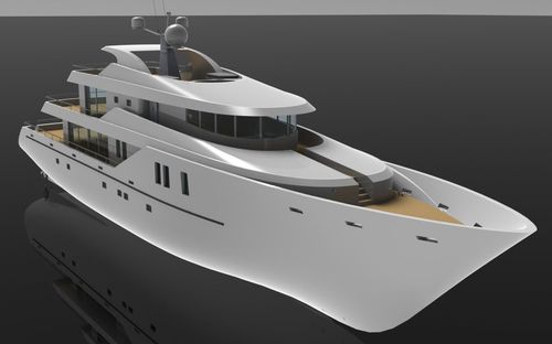Superyate de crucero - 50m - Brythonic Yachts - de acero / aluminio