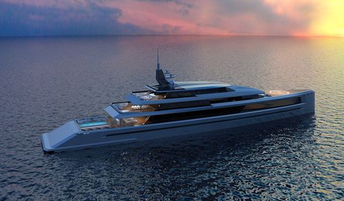 Megayate de crucero - 80m - Brythonic Yachts - de aluminio / con piscina / con helipuerto
