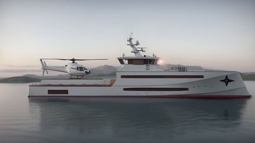 Superyate de crucero - 35.00 - Brythonic Yachts - con caseta de timón / de acero / con helipuerto